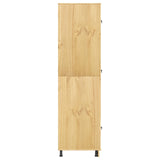 Cabinet SKI Honey Brown 66 x 58 x 207 cm Solid Pine Wood 42007572