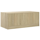 Coffee Table with Glass Doors Sonoma Oak 102x50x42 cm 836415