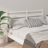 Bed Headboard White 206x4x100 cm Solid Wood Pine 818441