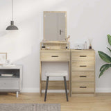Dressing Table Sonoma Oak 50 x 41 x 140 cm Engineered Wood 865129