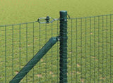 Welded Wire Fence with Spikes 50 x 1.4 m PVC-coated Steel Green 3352126