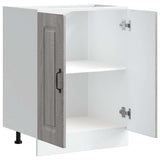 Sink Base Cabinet Kalmar Grey Sonoma 60x46x81.5 cm Engineered Wood 853443