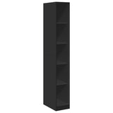 Wardrobe Black 30x50x200 cm Engineered Wood 3307703
