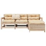 Garden Sofa Set Natural wood Solid pine wood Large Modular 3250800