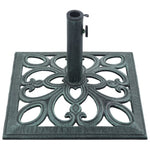 ZNTS Umbrella Base Green 12 kg 49 cm Cast Iron 47866