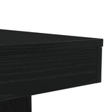 Coffee Table with LED Lights Black Oak 90x50x40 cm 862256