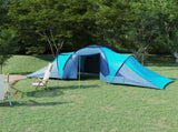 Camping Tent 6 Persons Blue and Light Blue 93183