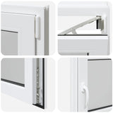 Basement Window RISOR 120 x 55 cm PVC and Glass 42047860