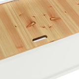 Bench White 107x45x75.5 cm Solid Wood Fir 351774