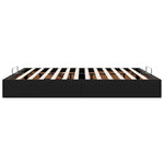 Ottoman Bed Frame without Mattress Black Super King Faux Leather 3310831