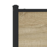 Metal Bed Frame without Mattress Sonoma Oak 193x203 cm 3301397
