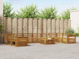Outdoor Sofa Set 11 pcs Natural Solid Acacia Wood 3375584