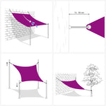 ZNTS Sunshade Sail 160 g/m² Red 5x7x7 m HDPE 311649