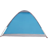 ZNTS Camping Tent Dome 4-Person Blue Waterproof 94763