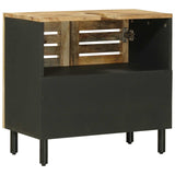 Sink cabinet Brown and Black 62 x 33 x 58 cm Solid Mango Wood 4018863