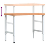 Workbench 100x60x cm Solid Wood Beech Rectangular 3309707