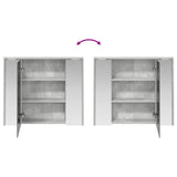 Bathroom Mirror Cabinet Concrete Grey 73.5 x 16 x 62.5 cm 889170