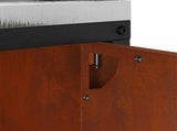 Kitchen Storage HATTEM Rusty 60 x 50 x 92 cm Steel 874995