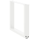 Coffee Table Legs U-Shaped 2 pcs White 50x cm Steel 4013157