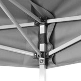 Hexagonal Pop-Up Foldable Marquee Grey 3.6x3.1 m 42108