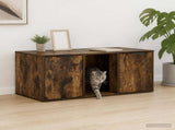 Cat Crate Furniture Smoked Oak 100 x 49 x 45 cm Engineered Wood 8014763