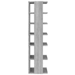 ZNTS Shoe Racks 2 pcs Grey Sonoma 27.5x27x102 cm Engineered Wood 815975
