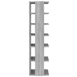 ZNTS Shoe Racks 2 pcs Grey Sonoma 27.5x27x102 cm Engineered Wood 815975