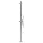 ZNTS Outdoor Shower Stainless Steel Straight 48198