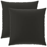 Cushion with Pillow HEERLEN 2 pcs Black Polyester 928255