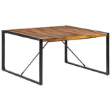 ZNTS Dining Table 140x140x75 cm Solid Wood 321574