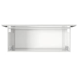 Bathroom Cabinet with Mirror High Gloss White Engineered Wood 833888