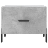 Coffee Tables 2 pcs Concrete Grey 50x50x40 cm Engineered Wood 829421