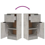 Sideboards 2 pcs Concrete Grey 30x30x70 cm Engineered Wood 811124