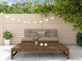 2 Piece Garden Lounge Set Honey Brown Solid Wood Pine 825726