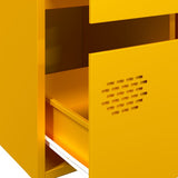 Highboard Mustard Yellow 68x39x101.5 cm Steel 851223