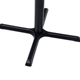 Bistro Table Leg Black 76x76x72 cm Cast Iron 325431