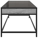 ZNTS Coffee Table with Infinity LED Grey Sonoma 90x50x41 cm 847690