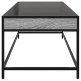 ZNTS Coffee Table with Infinity LED Grey Sonoma 90x50x41 cm 847690