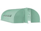 Large Polytunnel Walk In Greenhouse, Plant Gardening Tunnel Green House with Metal Hinged Door, T3398P313652