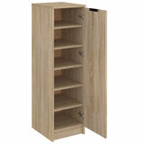 Shoe Cabinet Sonoma Oak 30x35x100 cm Engineered Wood 811433