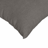 Sofa Pillows 2 pcs Light Grey 60 x 60 cm Corduroy Fabric 42014032