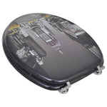 Toilet Seats with Lids 2 pcs MDF New York 275915