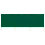 3-panel Wind Screen Fabric 400x160 cm Green 47149
