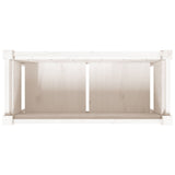 Garden Planter with Legs White 70x31x70 cm Solid Wood Pine 837556
