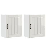 Kitchen Wall Cabinets 2 pcs Lucca High Gloss White Engineered Wood 853802
