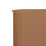 ZNTS 5-panel Wind Screen Fabric 600x160 cm Taupe 47169