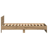 Bed Frame Artisan Oak 203 x 104 x 70 cm Engineered Wood 3376051