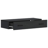 Wall-Mounted Side Table Wall-mounted Black 87.5 x 34.5 x 17 cm 899006