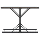3 Piece Bistro Set with Cushions Black Poly Rattan 365068