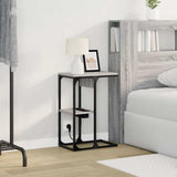 Bedside Cabinet Grey Sonoma 41.5 x 26 x 60.5 cm Engineered Wood 859593